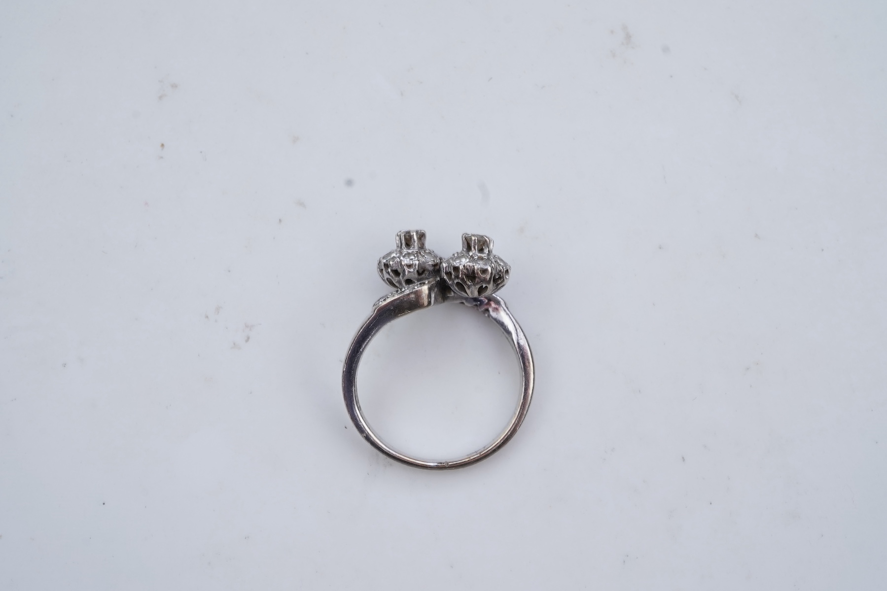 A diamond ring, mid 20th century